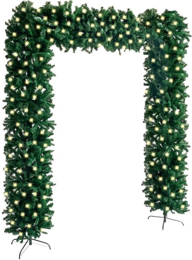 Arco De Navidad con led verde 240 cm vidaxl guirnalda luces 215x24