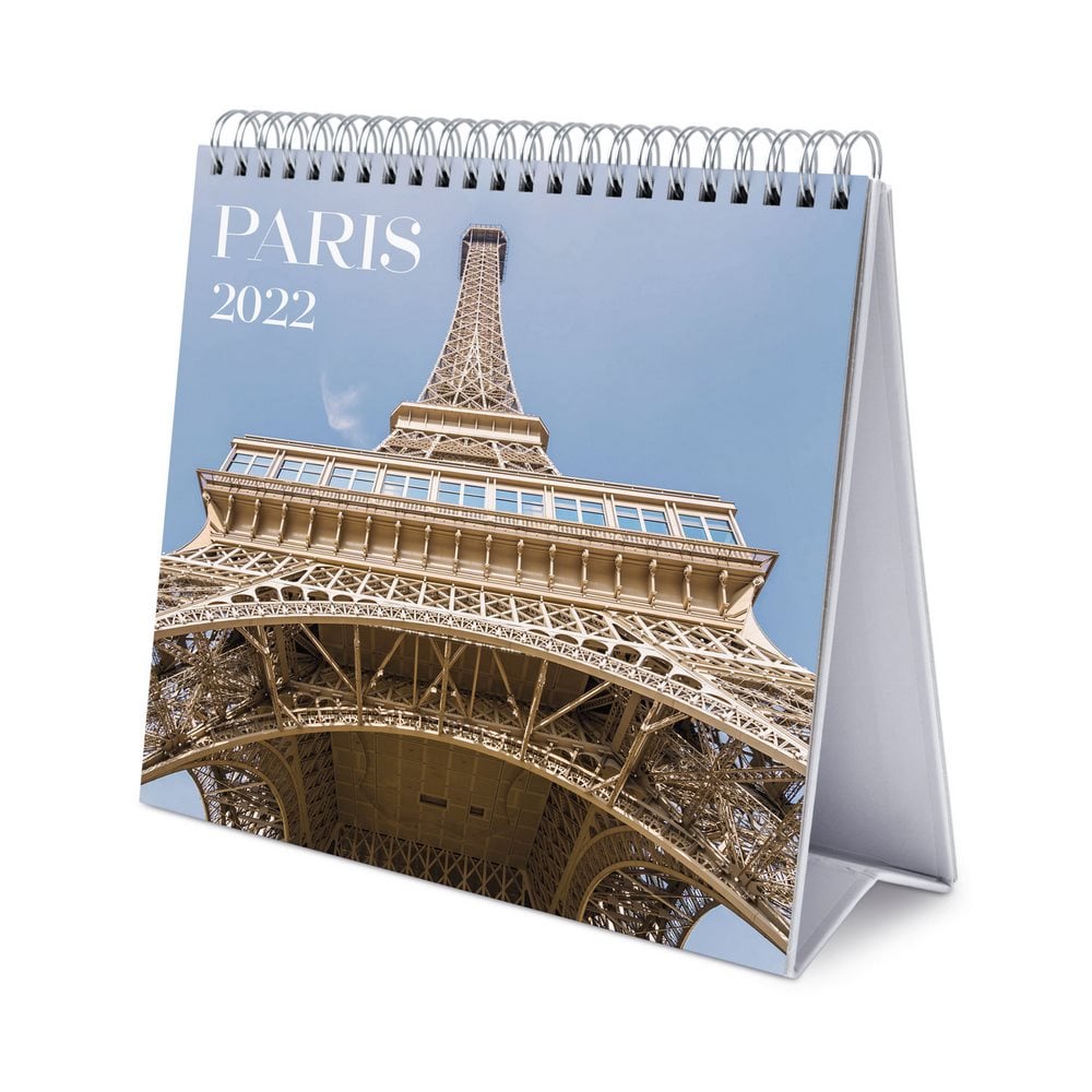 Grupo Erik Calendario escritorio deluxe 2022 paris sobremesa ciudades mesa anual oficina color azul