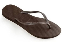 Zapatillas para Niños HAVAIANAS Slim Goma (33-34 - Marrón)