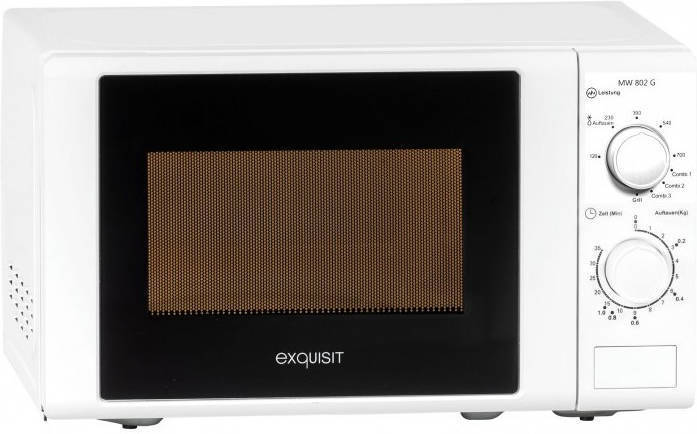 Microondas EXQUISIT MW802G (20 L - Con Grill - Blanco)