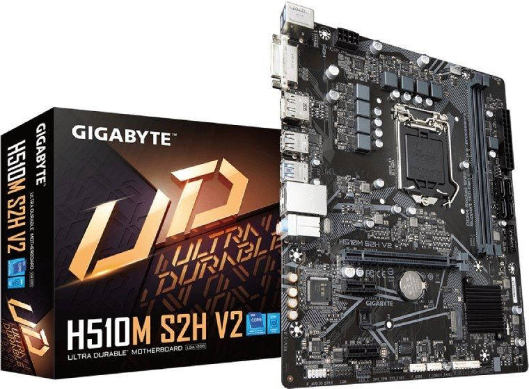 Placa Base GIGABYTE H510MS2HV2 (Socket LGA 1200 - Intel H510 - Micro ATX)