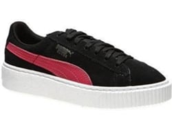 Zapatillas PUMA Suede Platform Snk JR Niños (37 - Rojo y Negro)