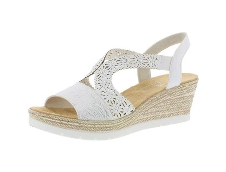 Sandalias de Tacón de Mujer RIEKER Outro Blanco (41)