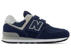 Zapatillas Deportivas NEW BALANCE 574 Para Niños (Azul Mariño - Tejido, Material Sintético -32)