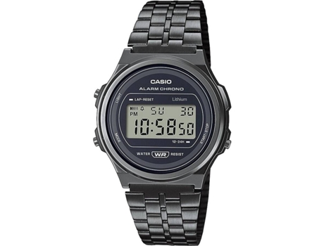 Reloj Digital CASIO Vintage Hombre (Acero - Negro)