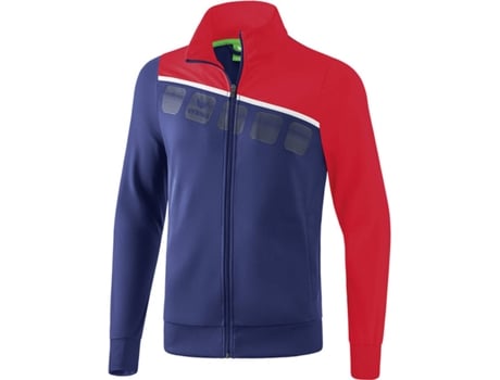 Chaqueta Poliéster ERIMA 5-C (Azul Mariño, Rojo y Blanco - S)