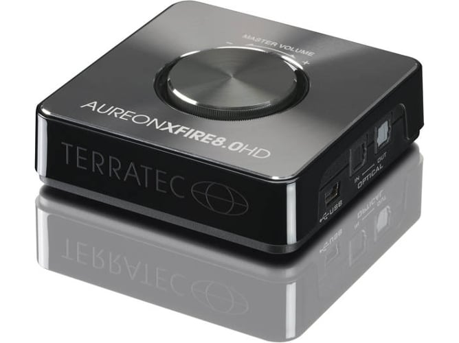 Terratec Aureon Xfire tarjeta de sonido externa control volumen usb 3.5 mm negro 8.0