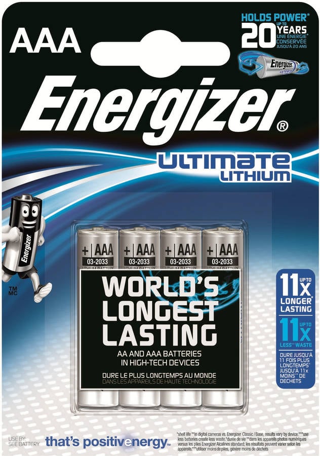 Pila ENERGIZER Ultimate Lithium AAA 1.5 V