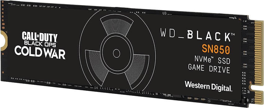 Disco SSD Interno WESTERN DIGITAL Call of Duty Black Ops Cold War Special Edition SN850 (1 TB - PCIe Gen4 x4 - 7000 MB/s)