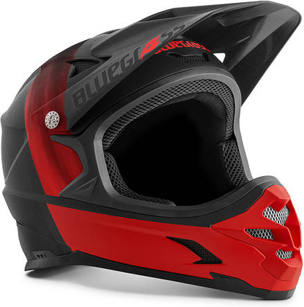 Casco para Bicicleta BLUEGRASS Intox (Talla: 58-60 - Negro, Rojo)