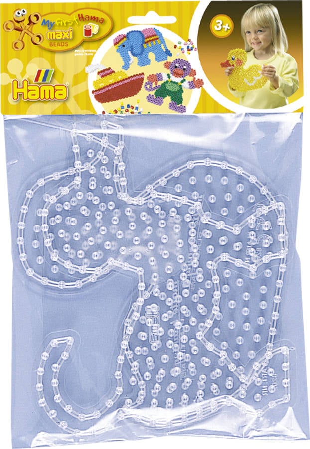 Bolsa Placa Pegboard perro y pato para hama maxi beads 8252 de manualidades niños kits 3 años artesanato