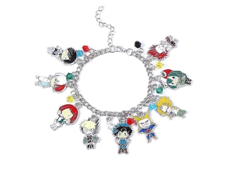 Pulseras de joyería de anime para mujeres Demon Slayer/My Hero