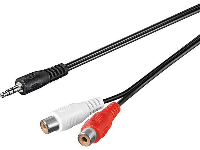 Cable de Audio GOOBAY 3.5 mm - 2 x RCA, 1.5 m