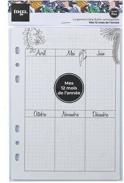 Draeger Paris 1886 recambio de bullet journal multicolor talla diario toga mensuales 15 21