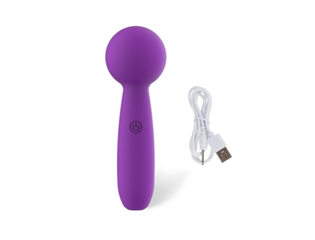 Mini vibrador de masaje eléctrico de 10 frecuencias para mujer (púrpura) VEANXIN