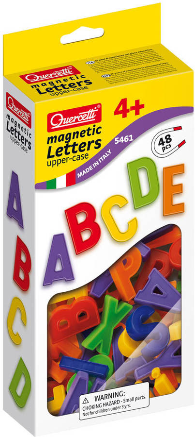 Juego Educativo QUERCETTI Magnetic Recambio Letras Mayusculas 48 pz (Edad Mínima: 4 Años - 13,2 x 26 x 5 cm)