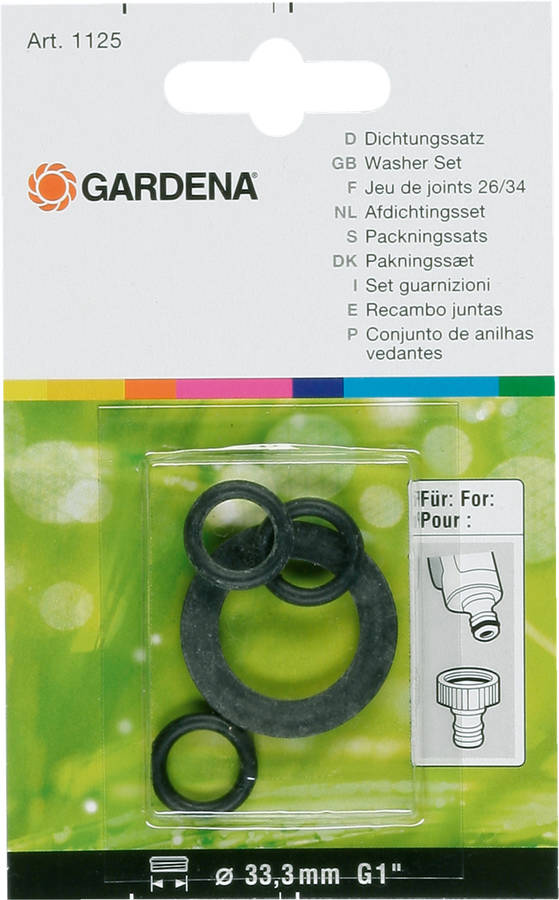 Juego De Sellos gardena surtido anillos sellado para reemplazar viejos conector ar junta 112420