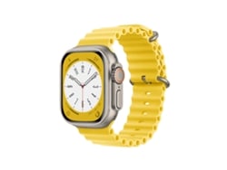 PHONECARE Correa De Silicona Ocean Waves Para Apple Watch Ultra 2 - Amarillo