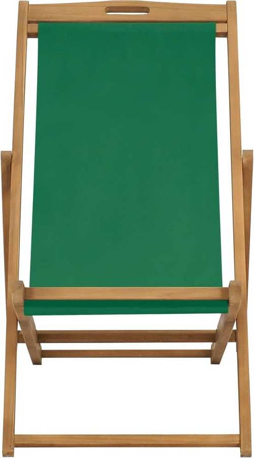 Silla de Playa VIDAXL Plegable 47416 (56x105x96 cm - Madera)