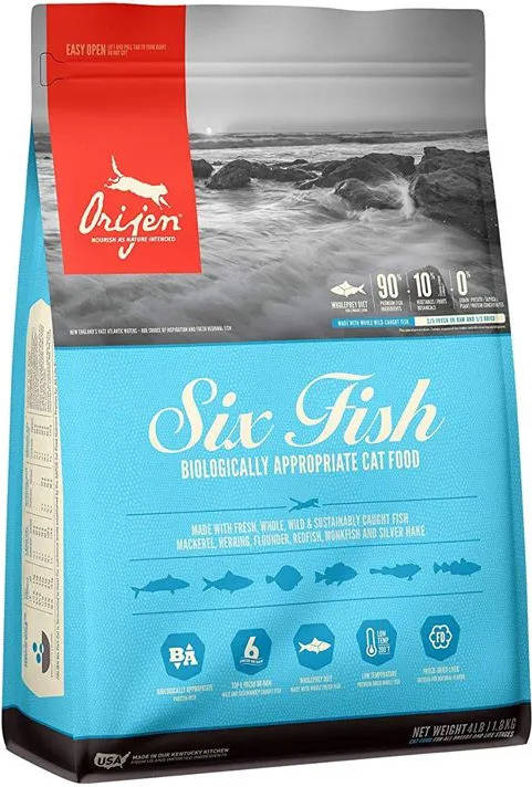 Orijen 6 Fish comida para gatos 1800 gr piensos 1.8kg seco adulto