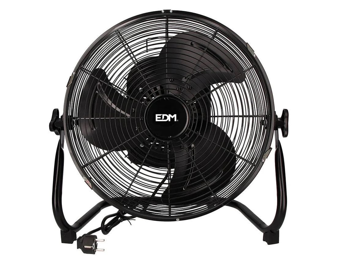 Ventilador Industrial Oscilante EDM 70W Negro Ø Zapatos 45 Cm