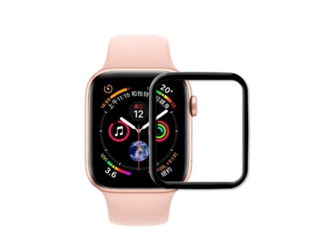 Película protectora de pantalla de gel de cubierta completa con bordes negros para Apple Watch Series 9 Aluminio - 45 mm