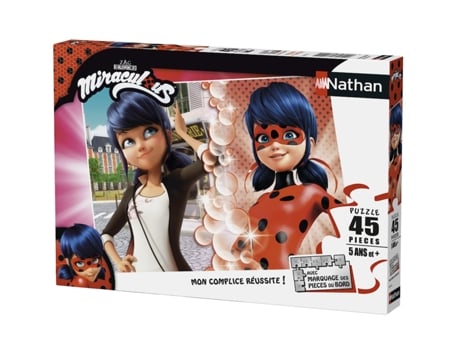 Puzzle NATHAN (Cartón - Rojo - 36 x 26 cm)