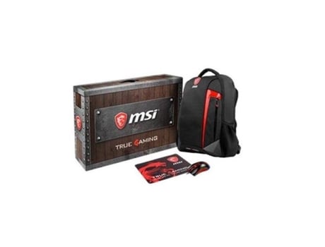 Msi Loot Box Pack 2019 Mala para Portáteis Mochila Preto Vermelho