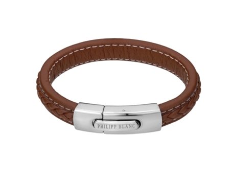 Brazalete de piel auténtica y acero inoxidable PHILIPP BLANC Henry 0,090,090,034 cm