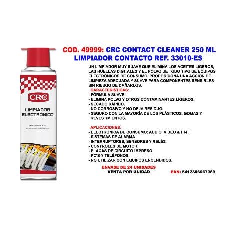 Crc contact cleaner 250 ml limpiador  contacto 33010-es