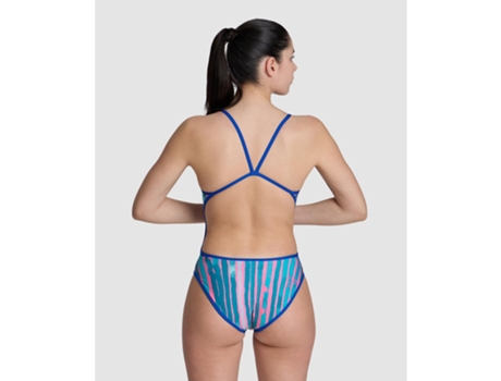 Bañador de Mujer para Natación ARENA Reversible Pieza Azul (42)