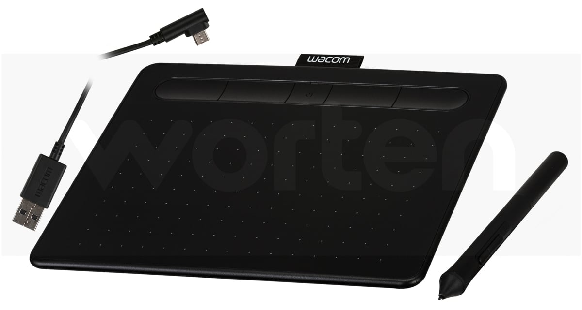 Tableta Gráfica WACOM Intuos CTL4100W-S (USB y Bluetooth - Windows y Mac OS - 152.0 x 95.0 mm)