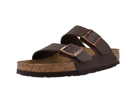 Zapatos de Hombre BIRKENSTOCK Arizona Bf Brown Piel Sintética Marrón (35)