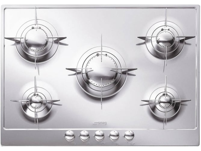 Placa de Gas SMEG P705ES (Gas Natural - 71.8 cm - Inox)