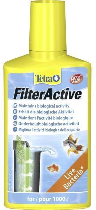 Tetra Filteractive 250 ml contiene bacterias iniciadoras vivas y limpiadoras reductoras de lodo productos limpieza para