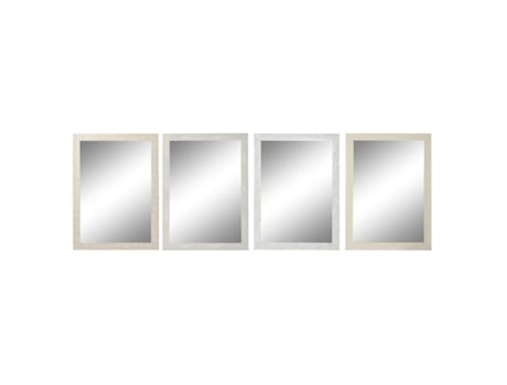 Espejo de Pared DKD HOME DECOR 48327 (Blanco - 2x70x97cm)