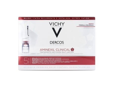 Sérum para el Pelo VICHY Vichy Dercos Aminexil Clinical 5 21 Ampollas Mujer