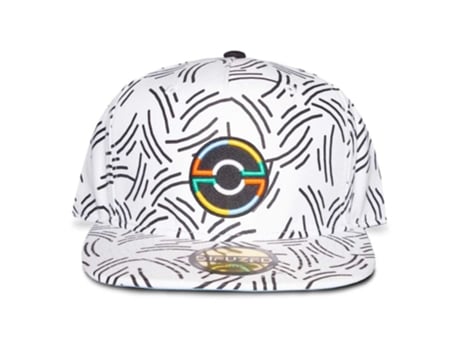 Gorra Unisex DIFUZED Pokemon Pokeball Blanco (Talla Única)