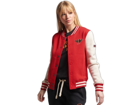 Abrigo SUPERDRY Algodón Mujer (42 - Rojo)