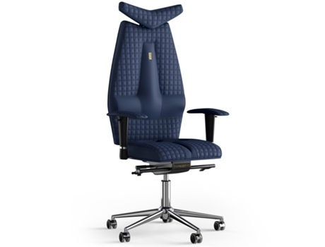 Silla de Oficina KULIK SYSTEM Jet Stitching PU Cuero (Azul -130x50x50cm)