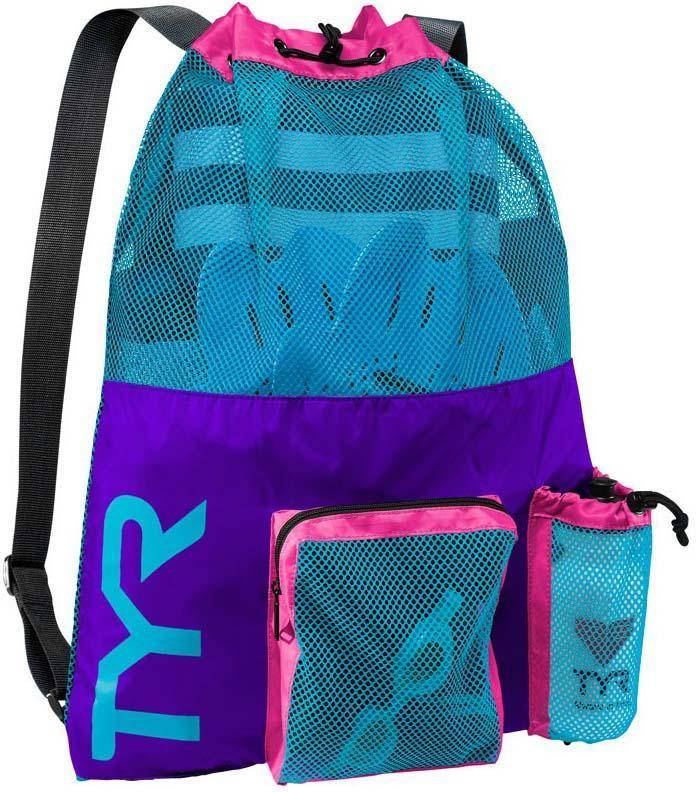 Tyr Big Mesh mummy bolsillo unisex adulto bolsas deporte sace malla grande madre azul 25