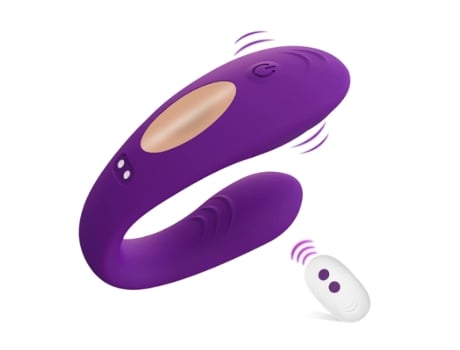 Vibrador Punto G Bragas Portátiles Estimulador de Clítoris con Control Remoto 2 Motores 10 Modos de Vibración Púrpura BISBISOUS