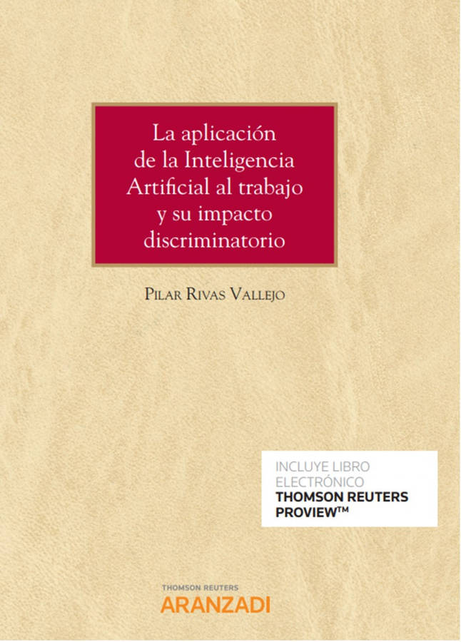 Libro Aplicacion Inteligencia Artificial Trabajo Impacto Discrimi de Pilar Rivas Vallejo (Español)