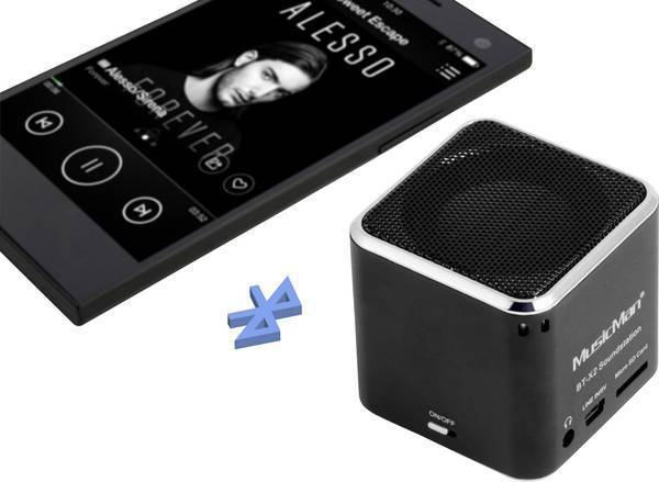 Altavoz Bluetooth TECHNAXX Musicman BT-X2 Mini Negro