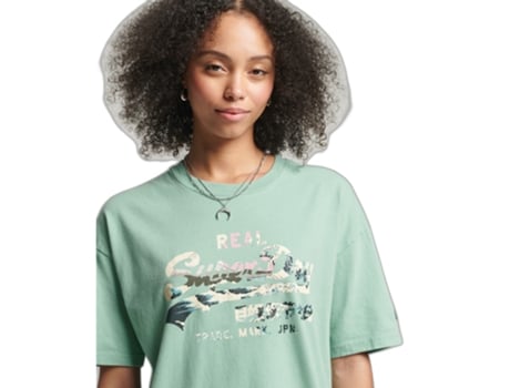 Camiseta para Mujer SUPERDRY (XS - Algodón - Multicolor)