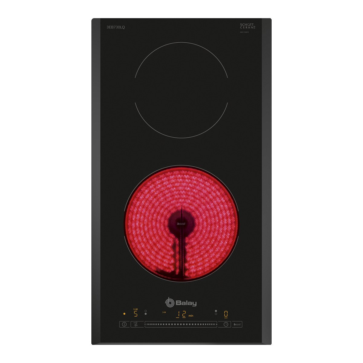 Placa de Vitrocerámica BALAY 3EB730LQ (Eléctrica - 37.5 cm - Negro)