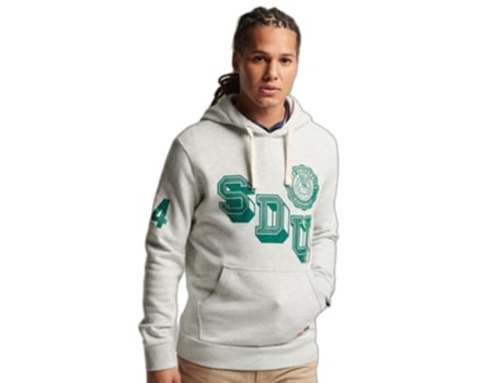 Sudadera SUPERDRY Algodón Hombre (S - Gris)