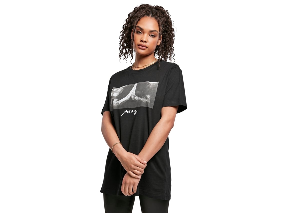 Camiseta de Mujer MISTER TEE Pray Negro (L) | Worten.es