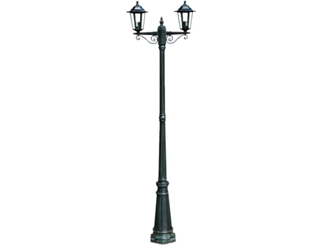 Farola De 215 cm preston pie vidaxl verde 60w aluminio pedestalposte