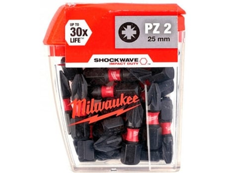 Punta MILWAUKEE Pz2 25Mm (25 Pcs)